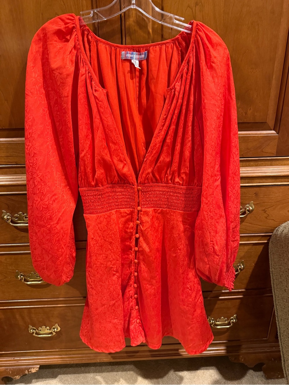 Urban Outfitters Red Tiered Dress